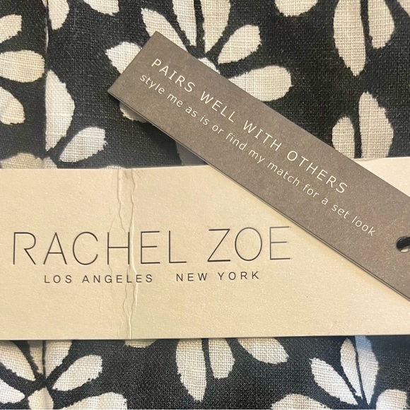 NWT Rachel Zoe Linen Wide Leg, Self Tie Pants - Size XL (14-16) - Picture 3 of 4